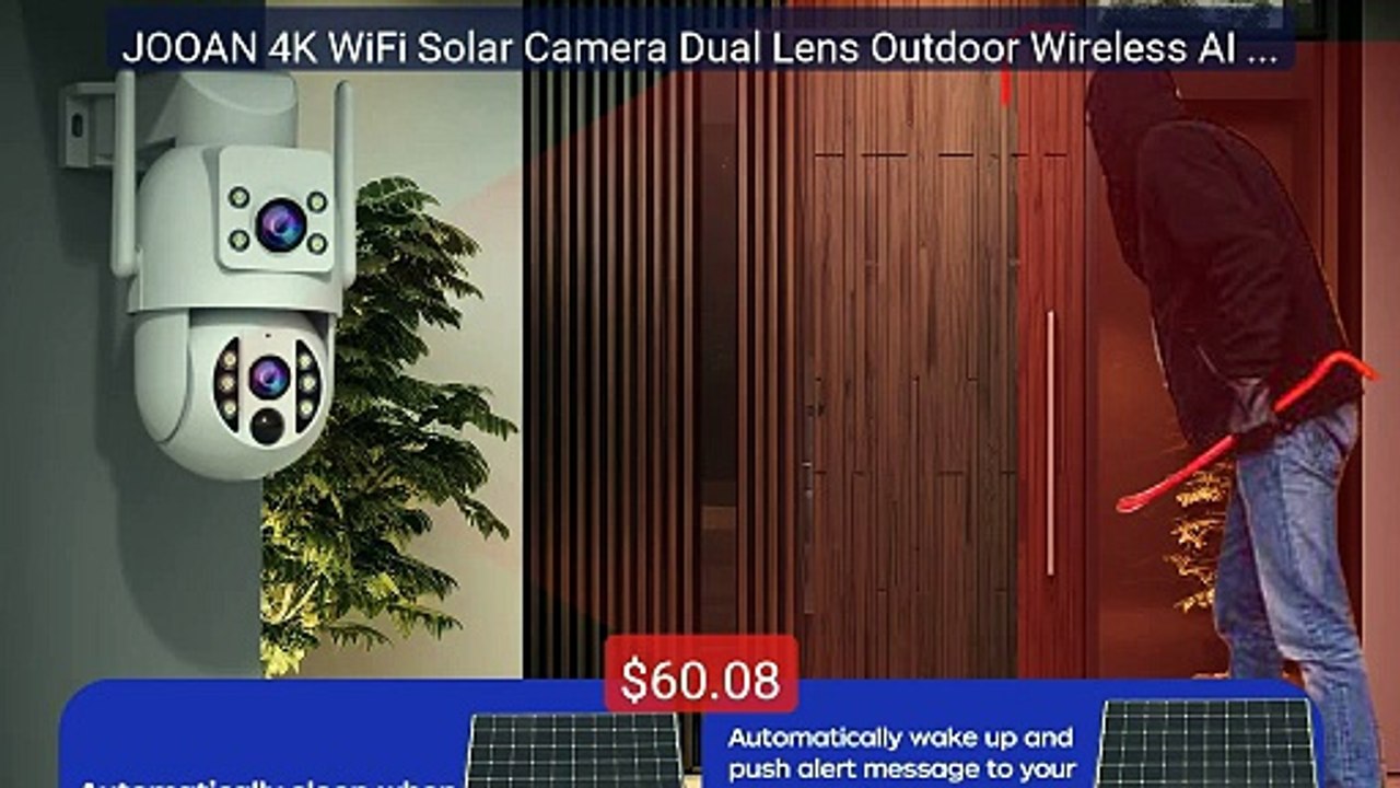 JOOAN 4K WiFi Solar Camera Dual Lens Outdoor Wireless AI Human PTZ... -- Best Deal 2026 | Shop Now!