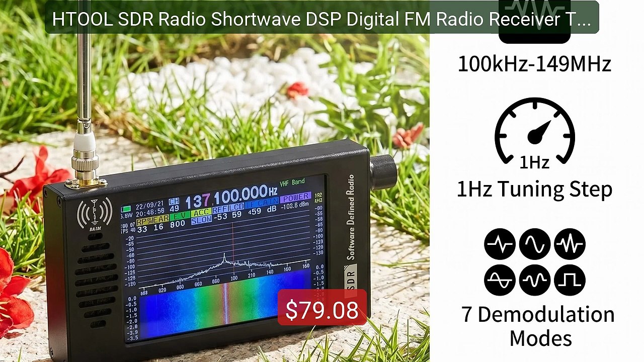 HTOOL SDR Radio Shortwave DSP Digital FM Radio Receiver Trance... -- Best Buy 2026 | Great Quality!