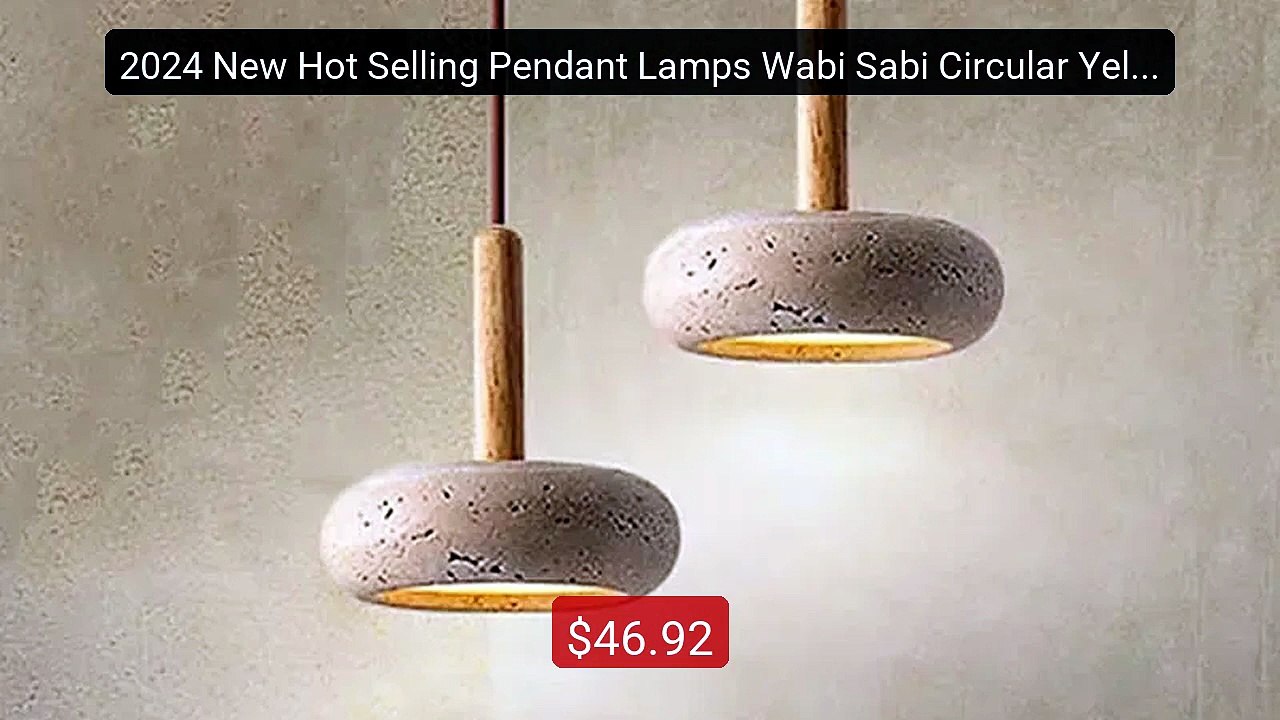 2024 New Hot Selling Pendant Lamps Wabi Sabi Circular Yellow S... -- Best Buy 2026 | Great Quality!