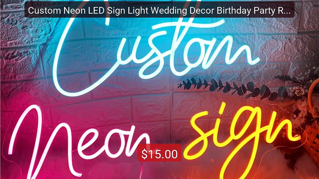 Custom Neon LED Sign Light Wedding Decor Birthday Party Roo... -- Top Pick 2026 | Unbeatable Price!