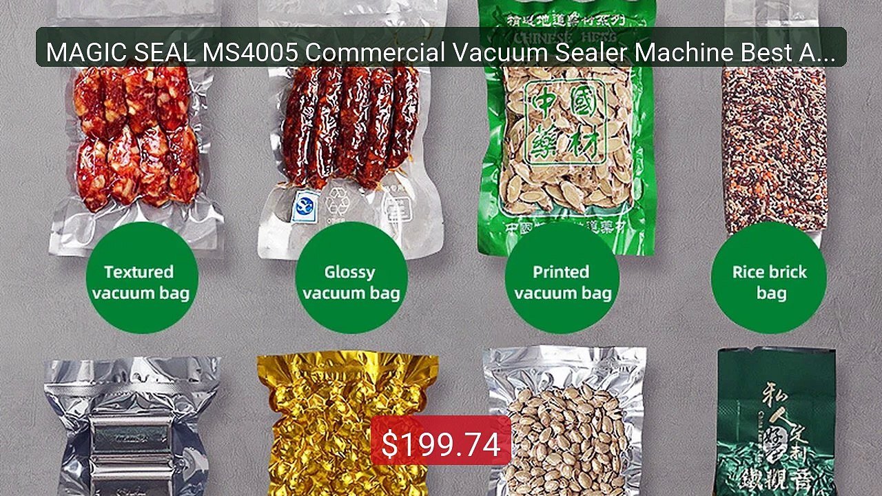 MAGIC SEAL MS4005 Commercial Vacuum Sealer Machine Best Automa... -- Hot Deal 2026 | Limited Offer!