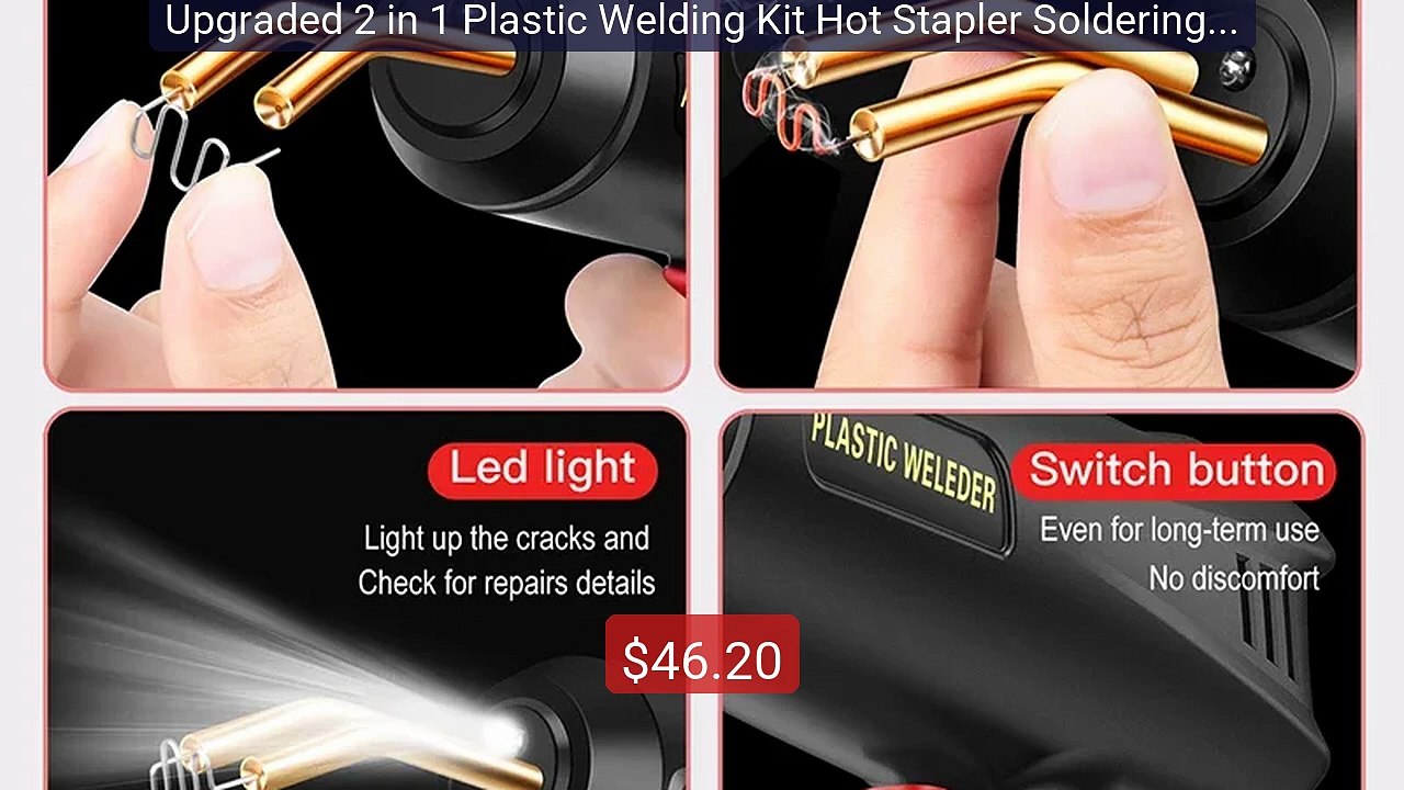 Upgraded 2 in 1 Plastic Welding Kit Hot Stapler Soldering G... -- Top Pick 2026 | Unbeatable Price!