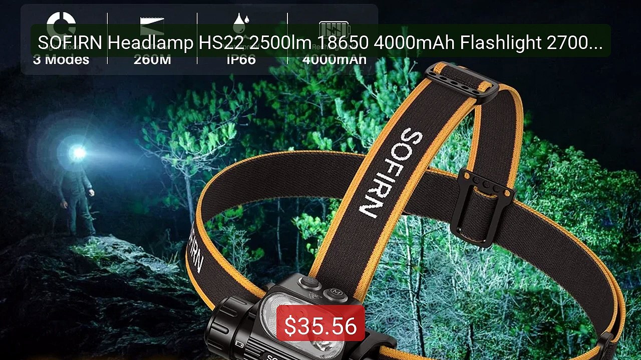 SOFIRN Headlamp HS22 2500lm 18650 4000mAh Flashlight 2700-6000K St... -- Best Deal 2026 | Shop Now!