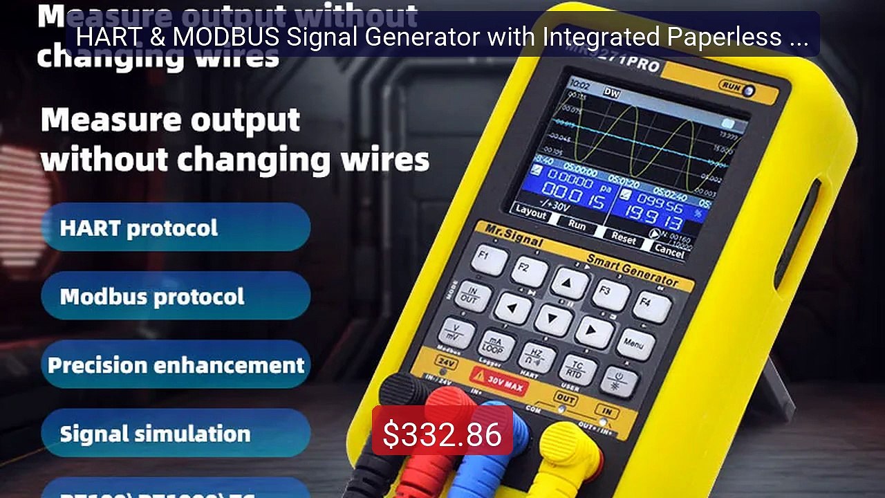 HART & MODBUS Signal Generator with Integrated Paperless Recor... -- Hot Deal 2026 | Limited Offer!