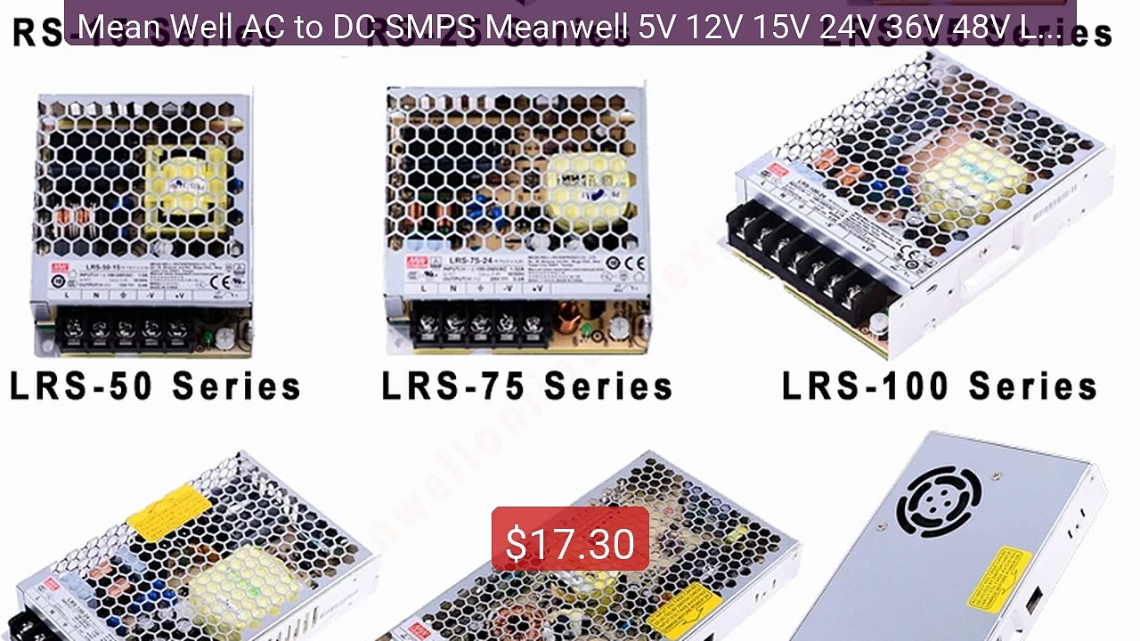 Mean Well AC to DC SMPS Meanwell 5V 12V 15V 24V 36V 48V LRS... -- Top Pick 2026 | Unbeatable Price!
