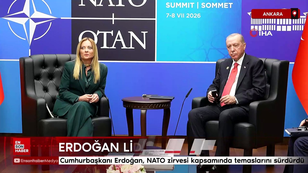 Cumhurbaşkanı Erdoğan, NATO zirvesi kapsamında temaslarını sürdürdü