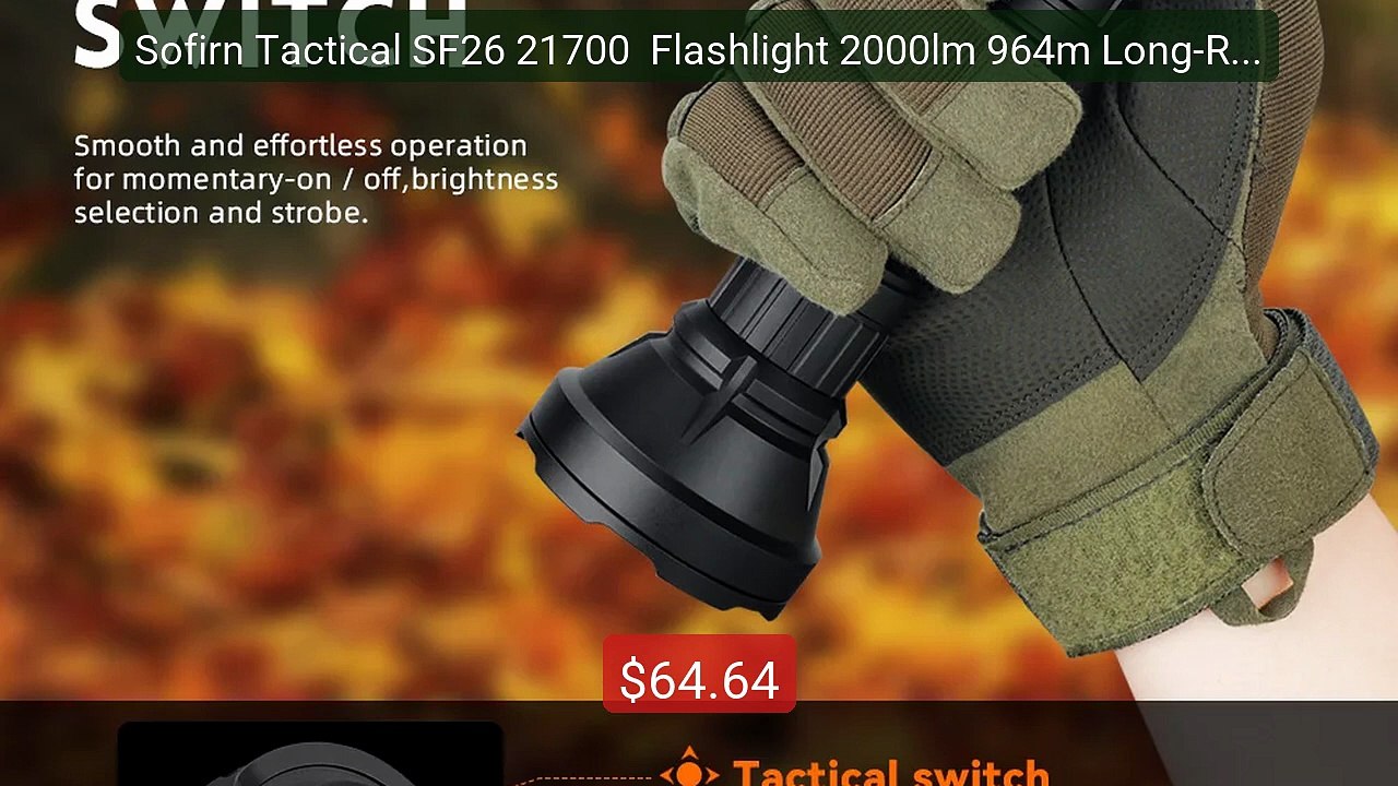 Sofirn Tactical SF26 21700  Flashlight 2000lm 964m Long-Range USB C... -- Top Rated 2026 | Buy Now!