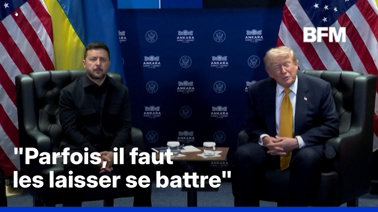 Donald Trump compare Volodymyr Zelensky et Vladimir Poutine à “deux gamins dans un parc qui ne s’aiment pas”