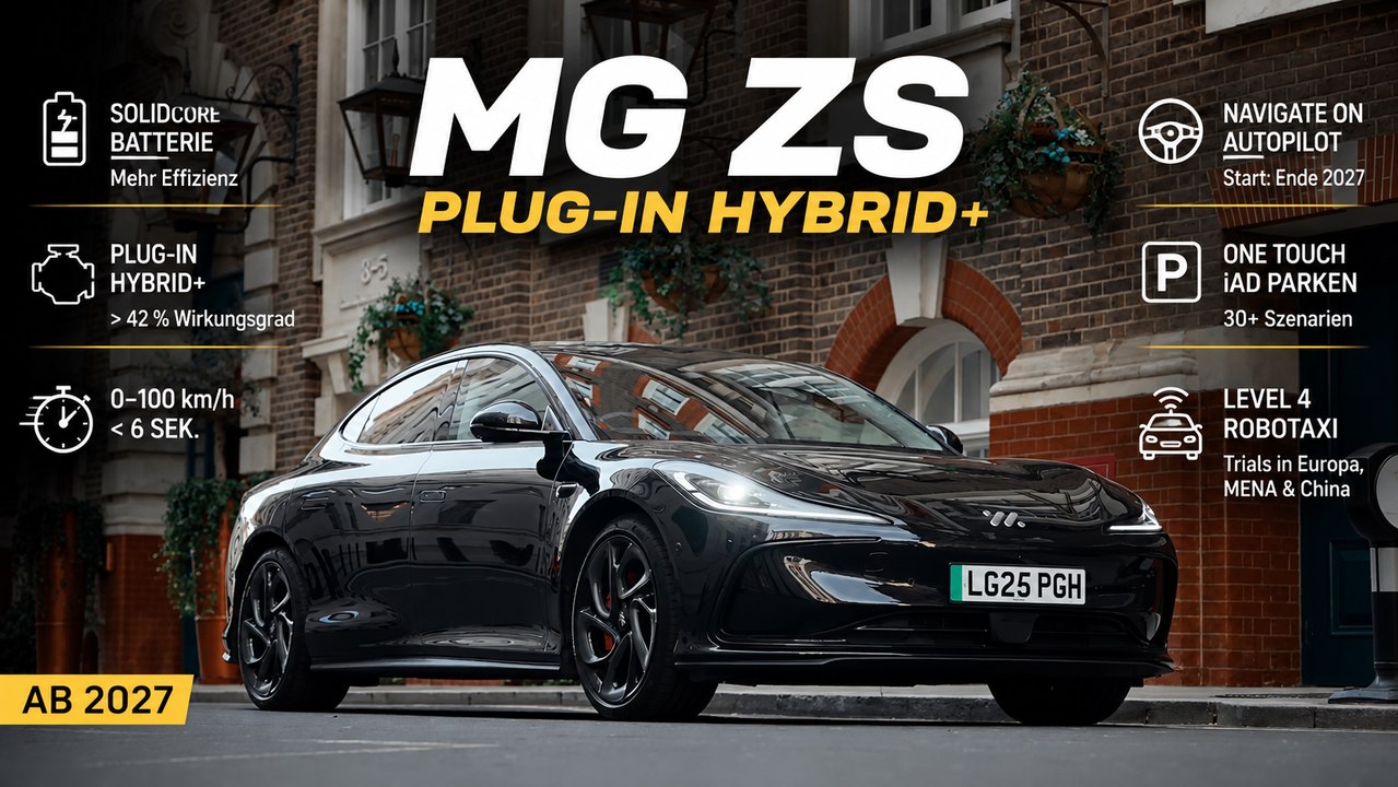 MG ZS Plug-in Hybrid+ 2027: Mehr Effizienz durch neue Hybrid-Technologie