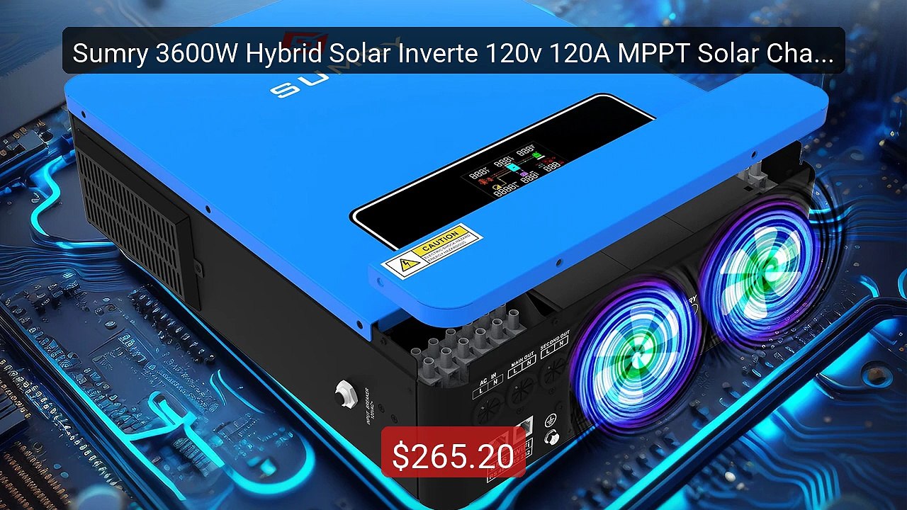 Sumry 3600W Hybrid Solar Inverte 120v 120A MPPT Solar Charger ... -- Hot Deal 2026 | Limited Offer!