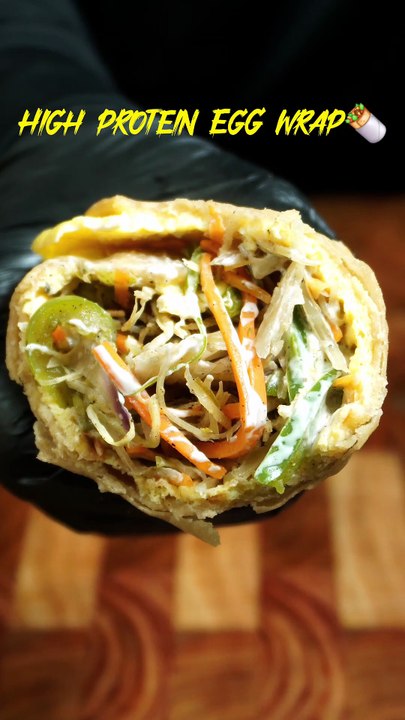 🥚🌯 High-Protein Egg Wrap – Quick, Healthy & Delicious! 💪#shorts - Copy