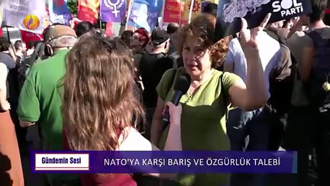 JIN TV |GÜNDEMİN SESİ-Pelin Özkaptan-NATO'ya karşı barış ve özgürlük talebi