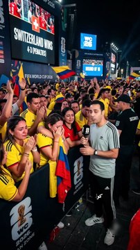 🇨🇴💔 حزن جماهير كولومبيا بعد الخسارة بركلات الترجيح 4-3 أمام سويسرا والخروج من كأس العالم 2026