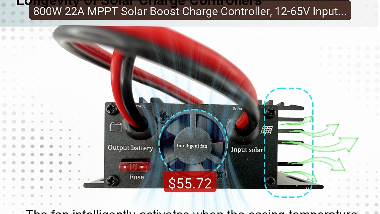 800W 22A MPPT Solar Boost Charge Controller, 12-65V Input to 2... -- Best Buy 2026 | Great Quality!