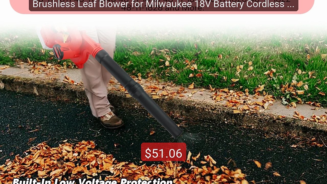 Brushless Leaf Blower for Milwaukee 18V Battery Cordless Jobsite Ai... -- Top Rated 2026 | Buy Now!
