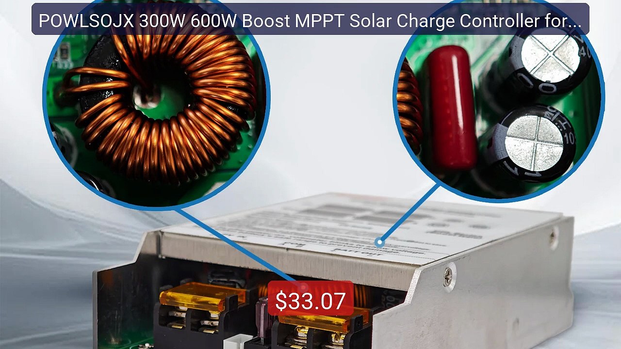 POWLSOJX 300W 600W Boost MPPT Solar Charge Controller for 24V ... -- Hot Deal 2026 | Limited Offer!