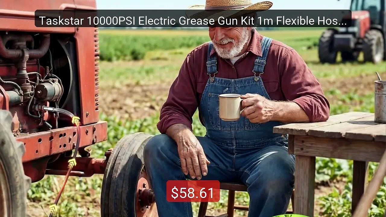 Taskstar 10000PSI Electric Grease Gun Kit 1m Flexible Hose Cordless... -- Top Rated 2026 | Buy Now!