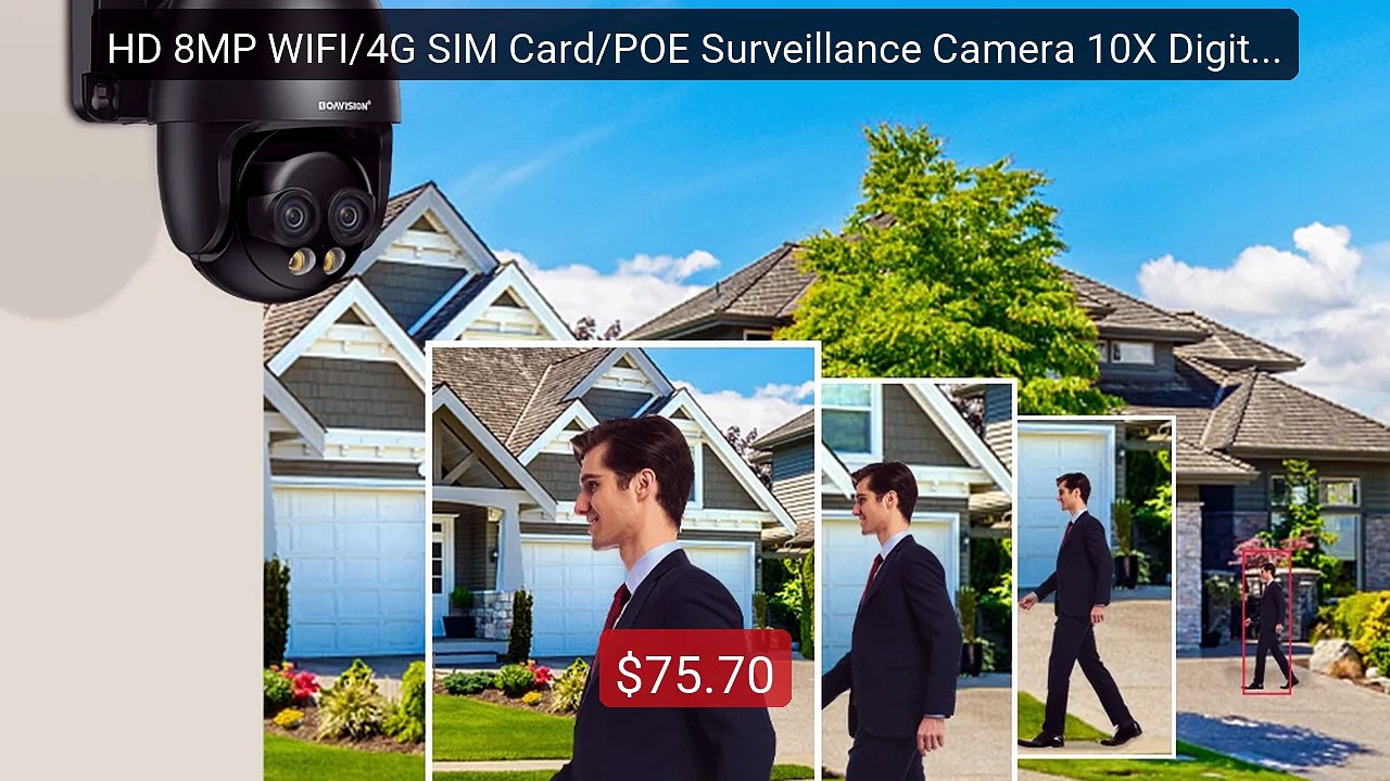 HD 8MP WIFI/4G SIM Card/POE Surveillance Camera 10X Digital Zoom AI... -- Top Rated 2026 | Buy Now!