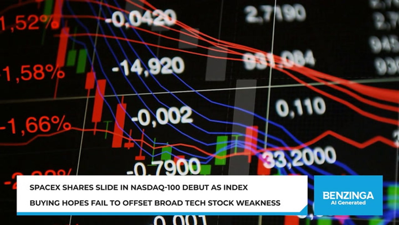 SpaceX Nasdaq Debut Slips