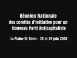 Réunion Nationale NPA - 28 & 29 juin 2008