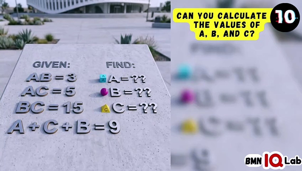 #OnlyGeniuses ✋️🤓 Can you calculate the values of A, B, and C? 🔠