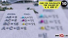 #OnlyGeniuses ✋️🤓 Can you calculate the values of A, B, and C? 🔠
