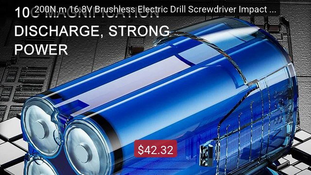 200N.m 16.8V Brushless Electric Drill Screwdriver Impact Drive... Hot Deal 2026 | Limited Offer!