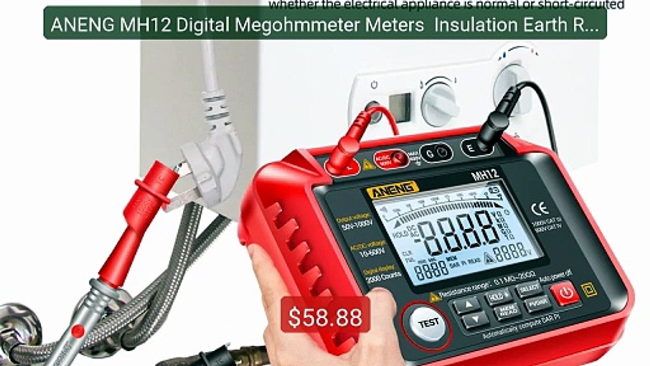 ANENG MH12 Digital Megohmmeter Meters  Insulation Earth Res... -- Top Pick 2026 | Unbeatable Price!