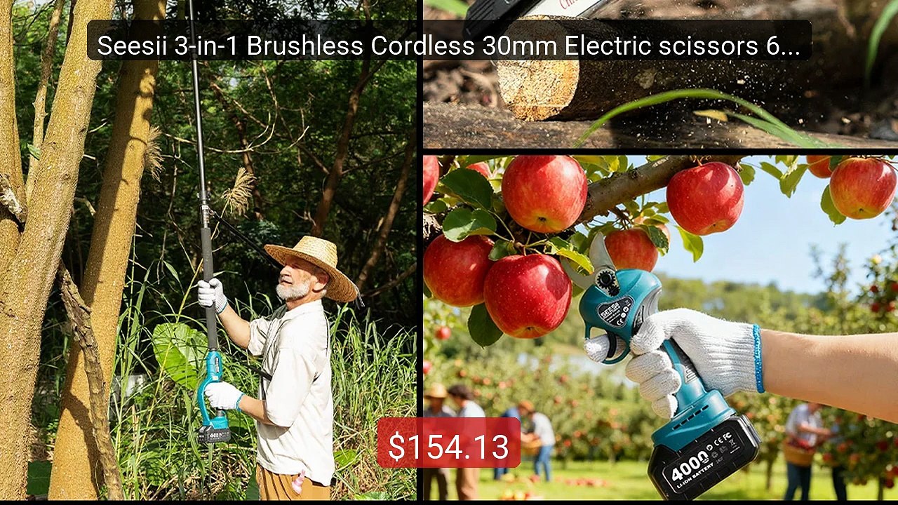 Seesii 3-in-1 Brushless Cordless 30mm Electric scissors 6'' Brushl... -- Best Deal 2026 | Shop Now!