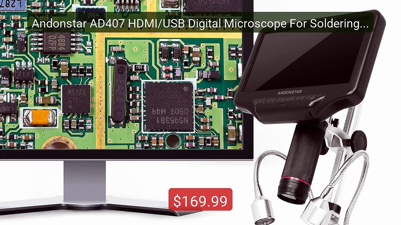 Andonstar AD407 HDMI/USB Digital Microscope For Soldering Jewelry M... -- Top Rated 2026 | Buy Now!