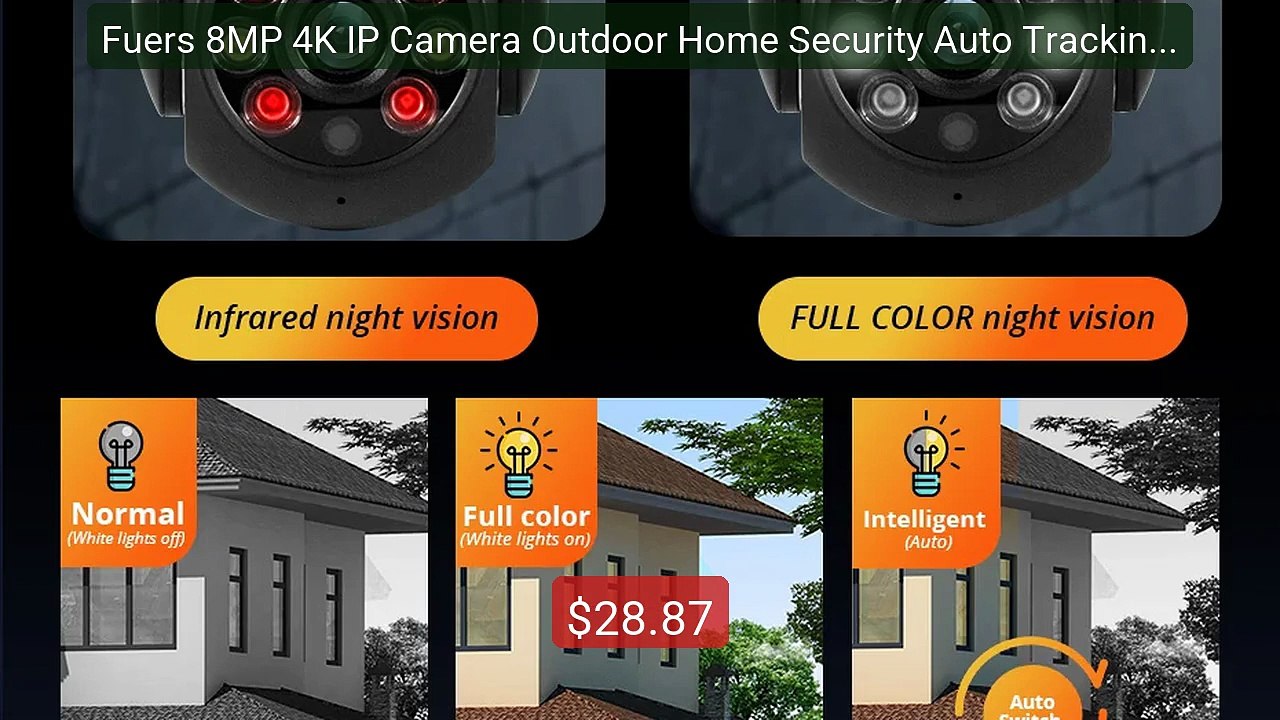 Fuers 8MP 4K IP Camera Outdoor Home Security Auto Tracking AI ... -- Hot Deal 2026 | Limited Offer!