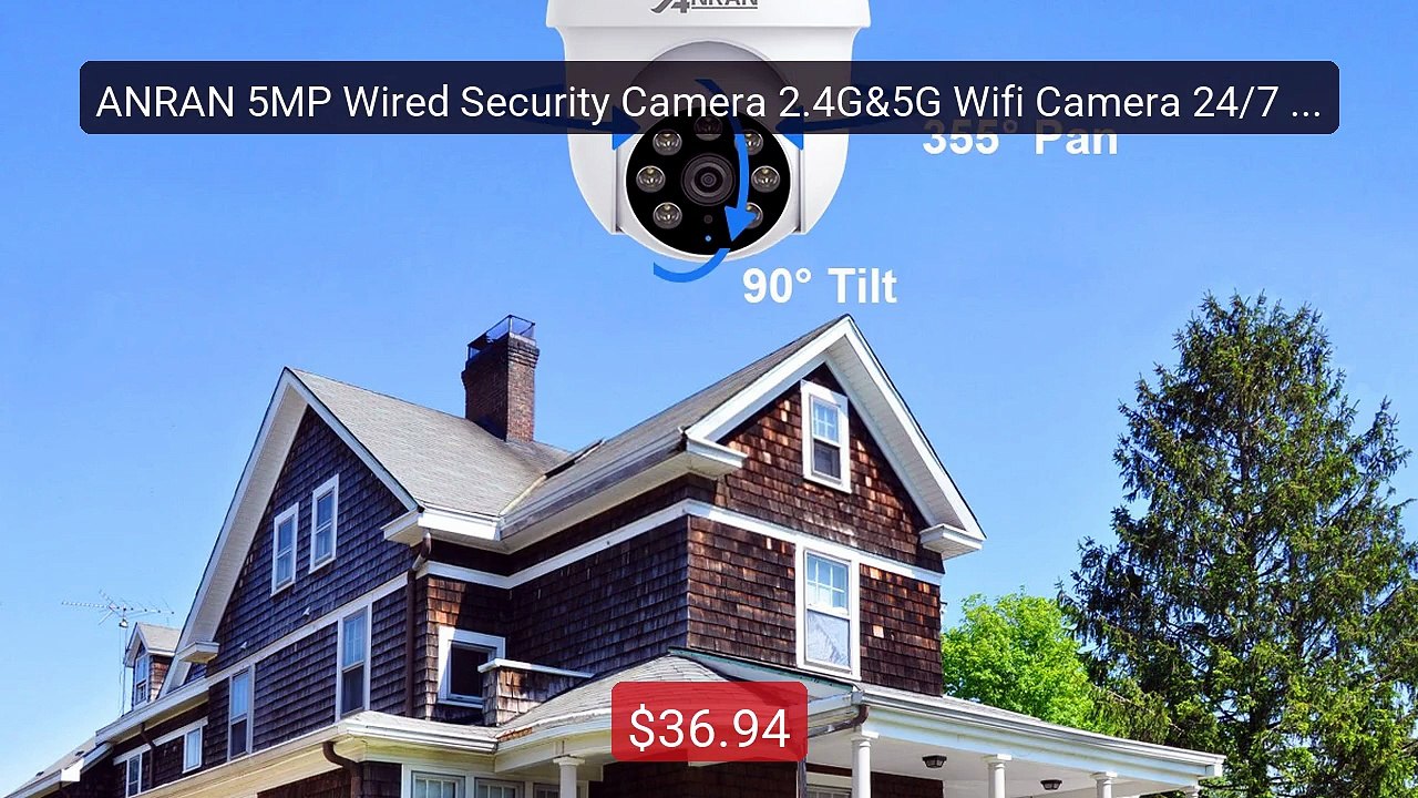 ANRAN 5MP Wired Security Camera 2.4G&5G Wifi Camera 24/7 Reco... -- Amazing Value 2026 | Must Have!