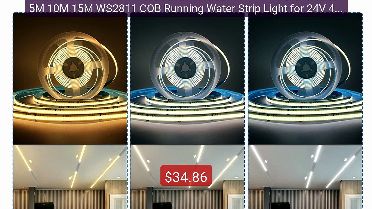 5M 10M 15M WS2811 COB Running Water Strip Light for 24V 400W ... -- Amazing Value 2026 | Must Have!
