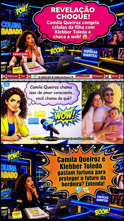 REVELAÇÃO CHOQUE! #CamilaQueiroz congela células da filha com #KlebberToledo e choca a web! 😱🧬