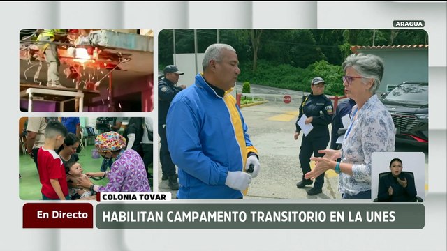 Vicepresidenta sectorial Isabel Iturria inspeccionó el Campamento Transitorio de la UNES-Aragua