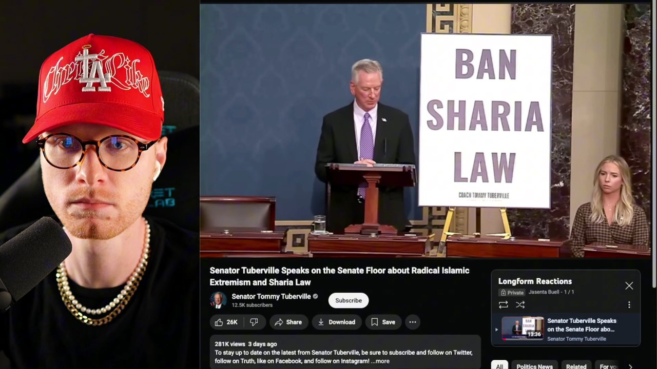 Senator Tuberville Calls For a Nationwide Ban on Islam