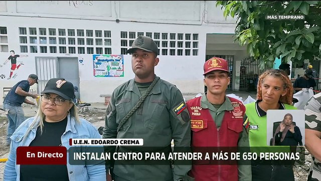 Caracas | Instalan campamento transitorio en al U.E.N. Eduardo Crema para más de 650 personas