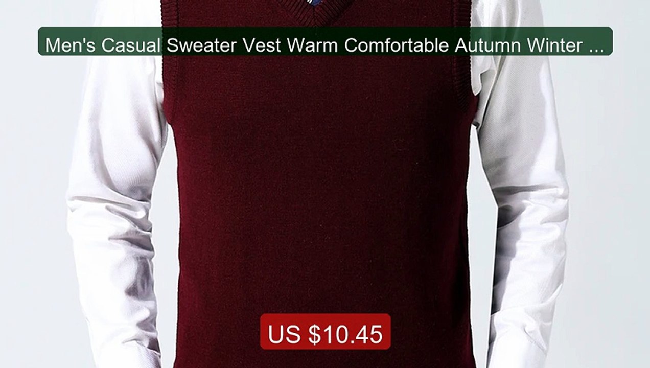Men's Casual Sweater Vest Warm Comfortable Autumn Winter Fash... -- Amazing Value 2026 | Must Have!