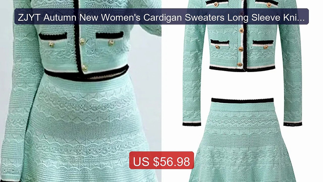 ZJYT Autumn New Women's Cardigan Sweaters Long Sleeve Knitt... -- Top Pick 2026 | Unbeatable Price!