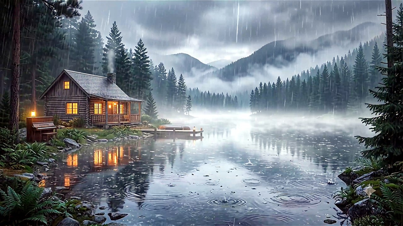 Deep Relaxing Piano Music with Rain Sounds | Fall Asleep Fast & Wake Refreshed