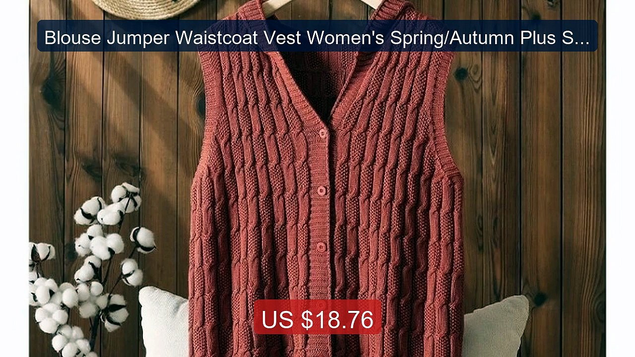 Blouse Jumper Waistcoat Vest Women's Spring/Autumn Plus Size ... -- Amazing Value 2026 | Must Have!