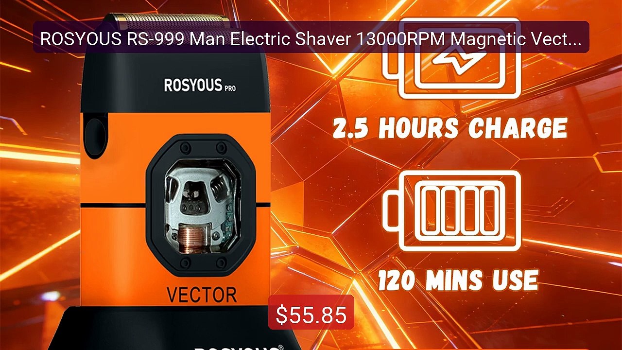 ROSYOUS RS-999 Man Electric Shaver 13000RPM Magnetic Vector Motor ... -- Best Deal 2026 | Shop Now!