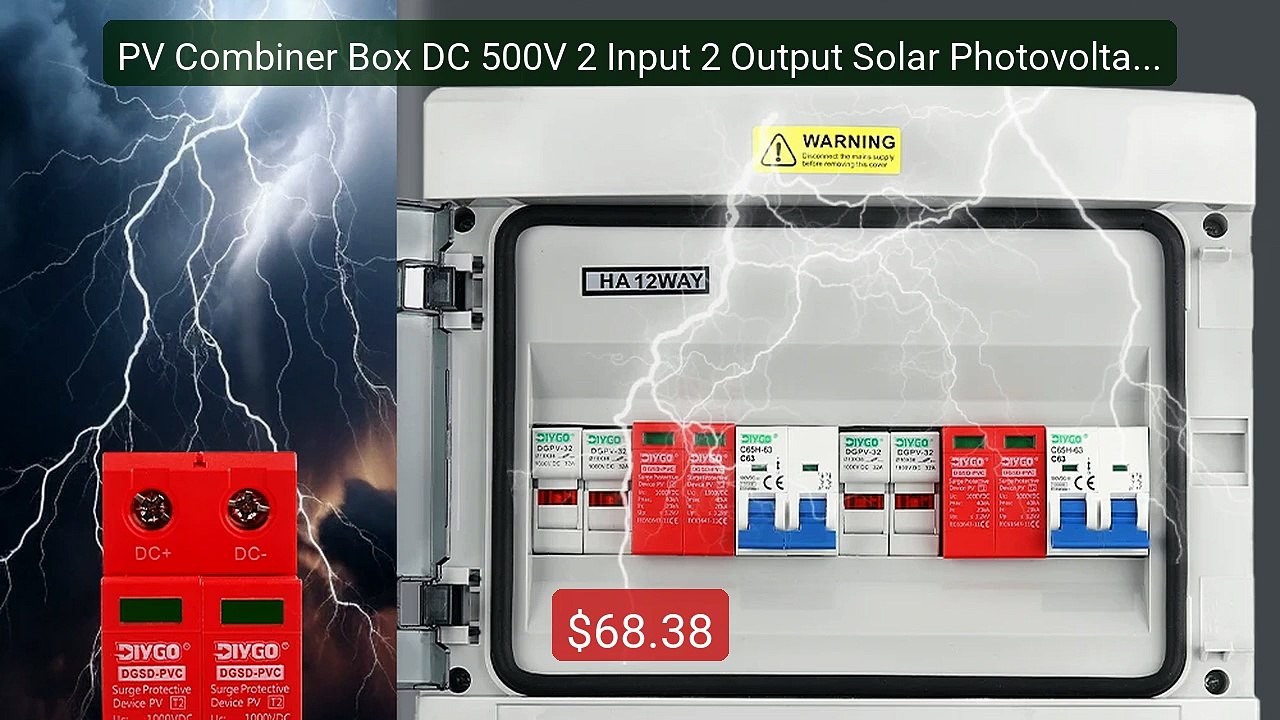 PV Combiner Box DC 500V 2 Input 2 Output Solar Photovoltaic With S... -- Best Deal 2026 | Shop Now!