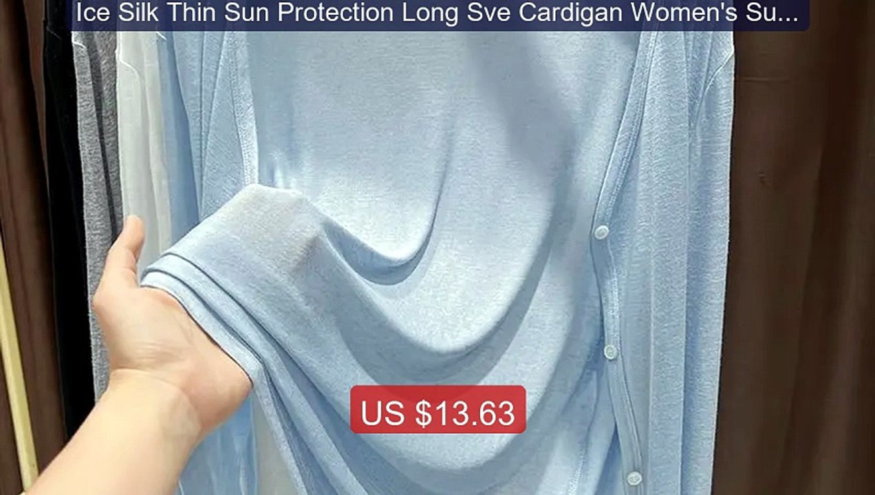 Ice Silk Thin Sun Protection Long Sve Cardigan Women's Summer ... -- Best Buy 2026 | Great Quality!