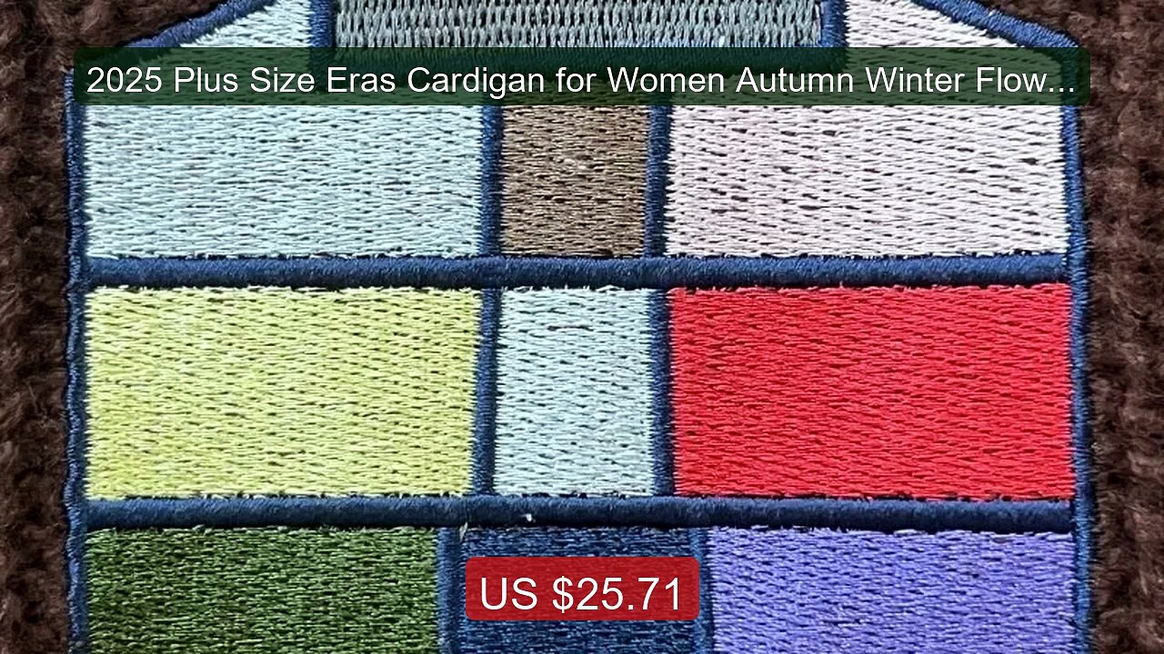 2025 Plus Size Eras Cardigan for Women Autumn Winter Flower... -- Top Pick 2026 | Unbeatable Price!
