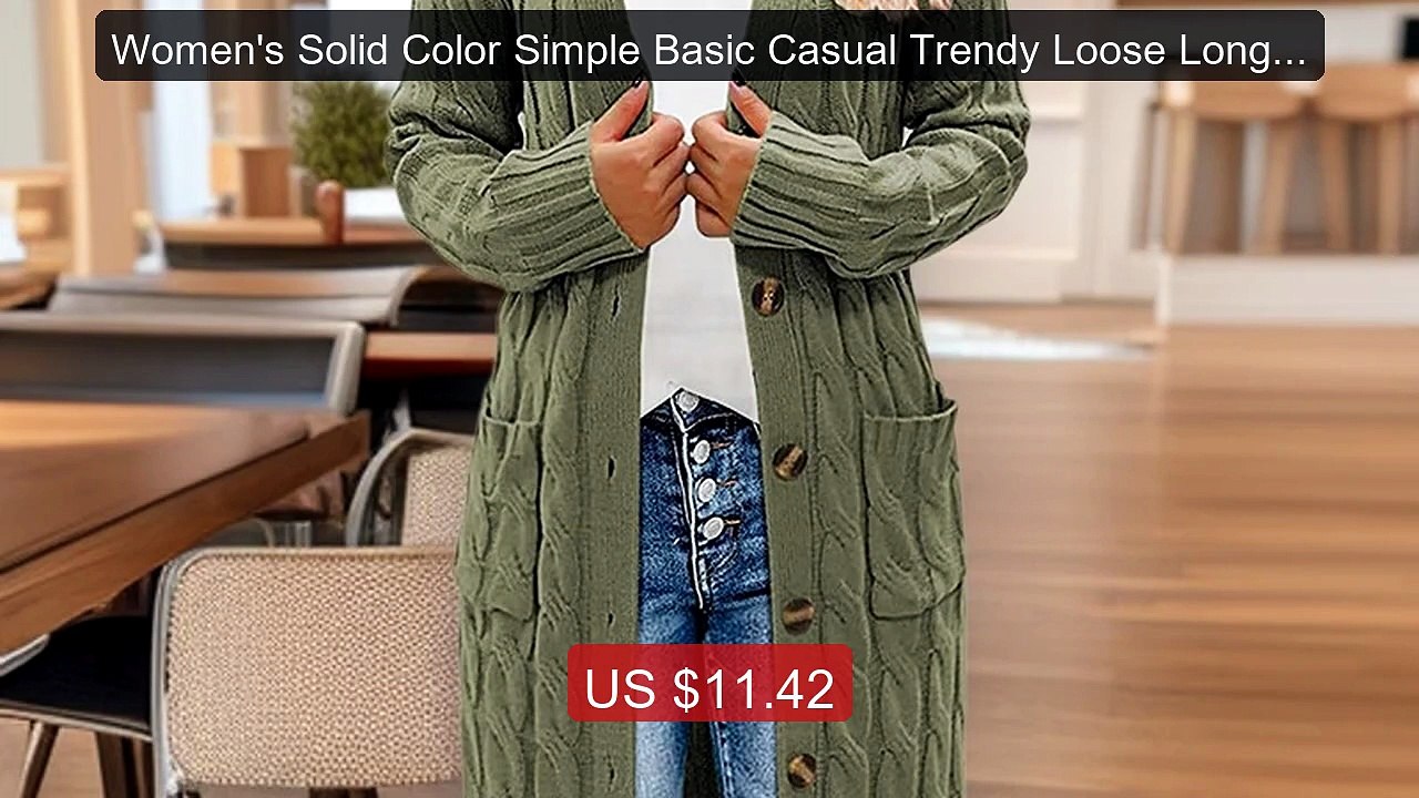 Women's Solid Color Simple Basic Casual Trendy Loose Long Sle... -- Amazing Value 2026 | Must Have!