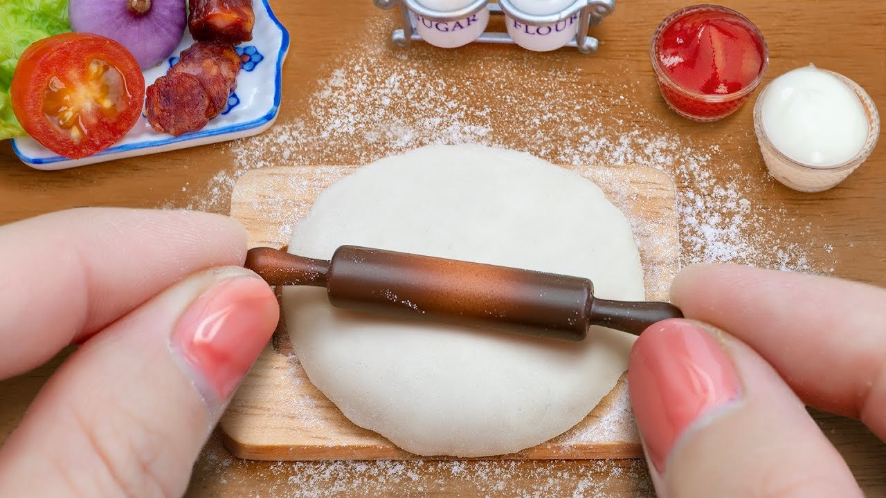So Yummy Cooking Burger Pizza in Miniature Kitc...