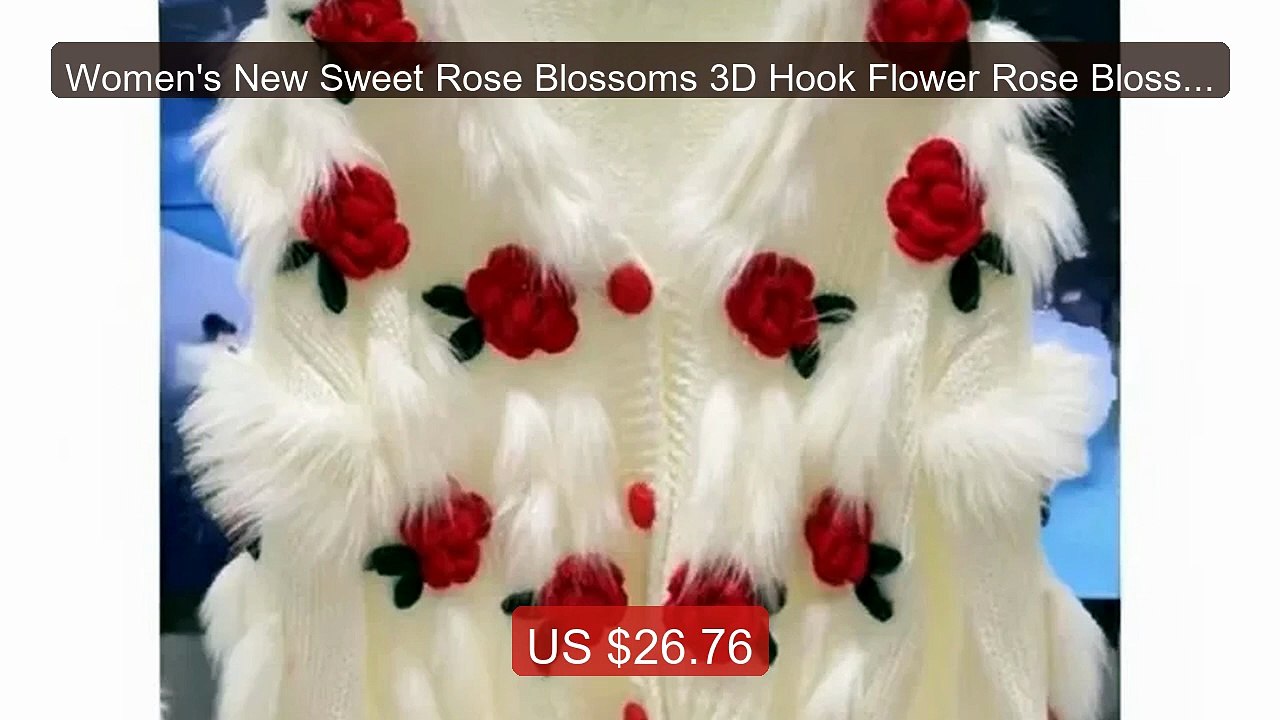 Women's New Sweet Rose Blossoms 3D Hook Flower Rose Blossom... -- Top Pick 2026 | Unbeatable Price!