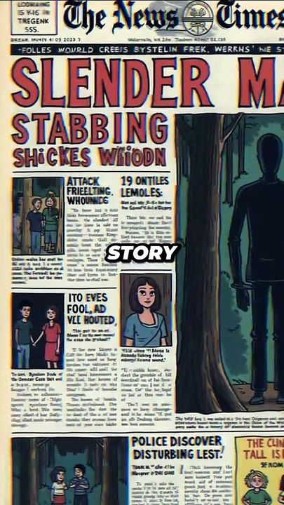 The Chilling True Story Behind Slender Man's Horrific Origins 🌲 #shorts