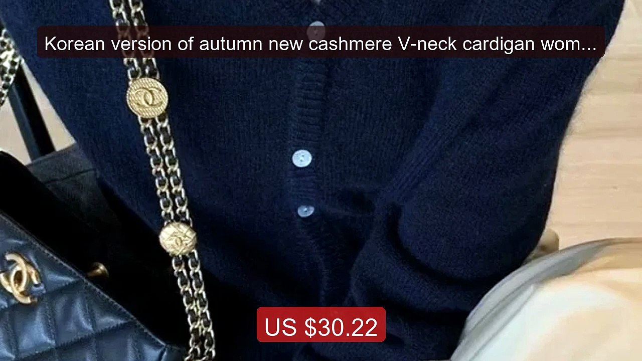 Korean version of autumn new cashmere V-neck cardigan women... -- Top Pick 2026 | Unbeatable Price!